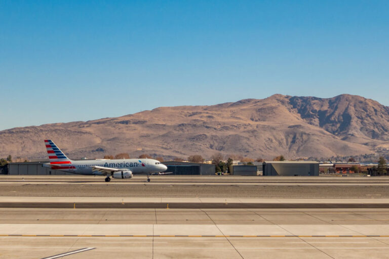 scenes around reno nevada airport in november